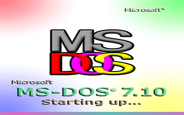 MS-DOS 7.10虚拟机VMware系统文件下载